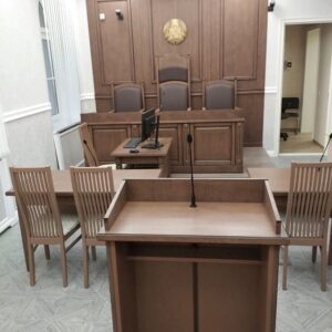 Мебель для зала заседания суда 01 Мебель для зала заседания суда фото 1. Производитель - компания Гудмаг